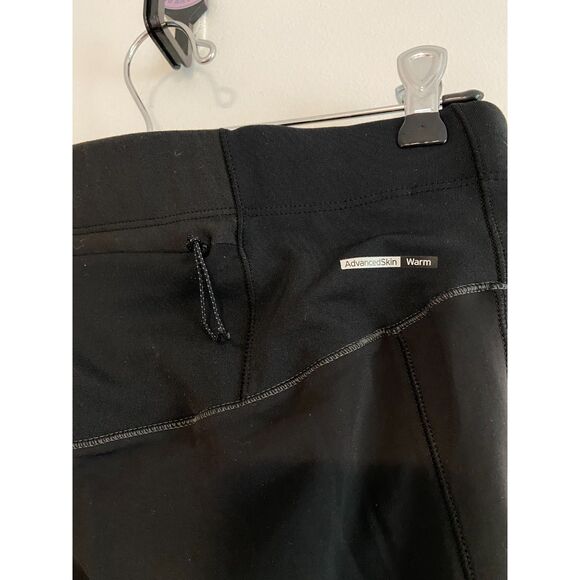 Salomon Running Tights Women's LARGE AdvancedSkin Warm BLACK - Picture 6 of 6